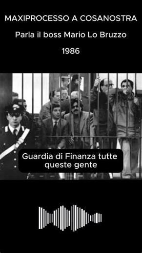 BOSS LO BRUZZO AT THE MAXI-TRIAL OF COSANOSTRA #antimafia