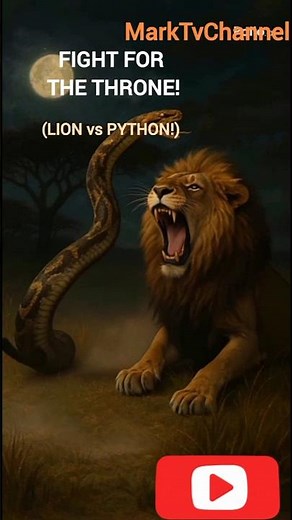 Lion vs Python 🦁🐍 | The Most Brutal Jungle Fight You’ll Ever See! #LionVsPython #shorts