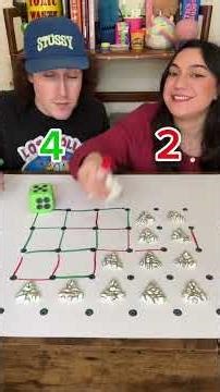 GRID WARS🎅🎄 (Christmas pretzel edition) #gamenight #boardgames #coupleschallenge #games #challenge