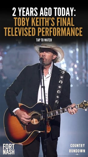 Fort Nash on Instagram: "Two years ago yesterday, Toby Keith made his final TV appearance, singing “Don’t Let The Old Man In” at the PCCAs ❤️ Two years later, we miss him the same 🙏 🎥: @nbc | 📸: Mickey Bernal"