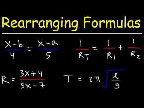 How To Change The Subject of a Formula - GCSE Maths