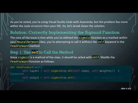 How to Use the Sigmoid Function in Python for a Neural Network
