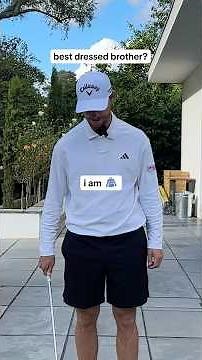 Rapid fire questions with Nicolai Højgaard 💨#adidas #golf #Hojgaard