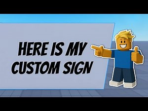 How To Make a Sign With Text in Roblox Studio (2025)