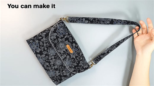 Transform Fabric into a Trendy Shoulder Bag with One Pattern | DIY Handbag Tutorial