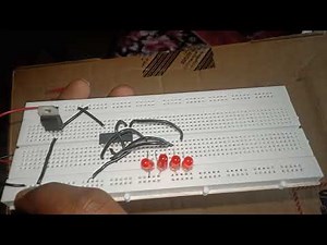 Gray code to binary code converter,with the help of bread board