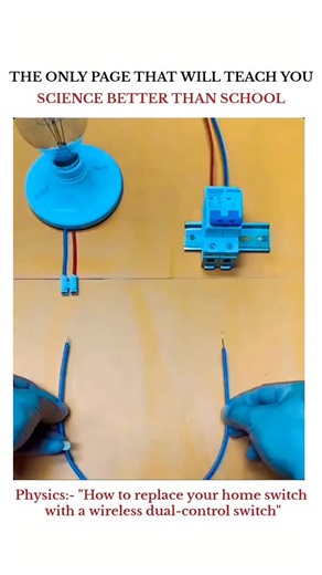 UNIVERSE | SCIENCE | TECHNOLOGY on Instagram: "Replacing your home switch with a wireless dual-control switch is a smart upgrade that can be done without complicated wiring. The process involves installing a receiver at the light source and a wireless switch (transmitter) at your desired location. How to Install a Wireless Dual-Control Switch Turn Off Power Always turn off the power to the circuit at the main breaker box before starting any electrical work to ensure safety. Use a non-contact vol