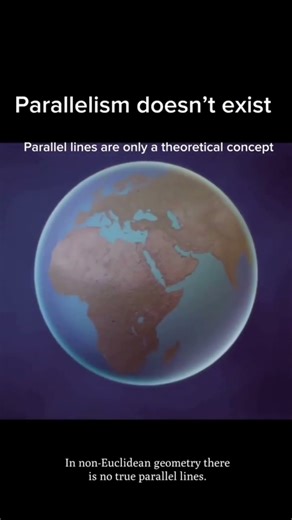 Parellelism is only a Theoretical Concept!!😨😨😨 #space #science #shorts