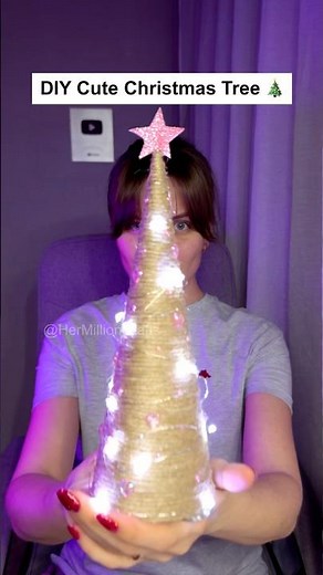 DIY Rope Christmas Tree 🎄 Simple & Cozy Holiday Craft #diy #christmas #craft