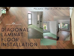 DIAGONAL LAMINATE FLOOR LAYING