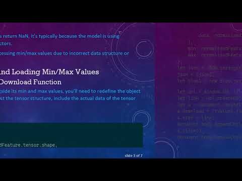 Resolving TensorFlow JS: How to Save and Load Min/Max Values Along with Your Model