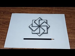 How to draw 3d drawing easy for beginner