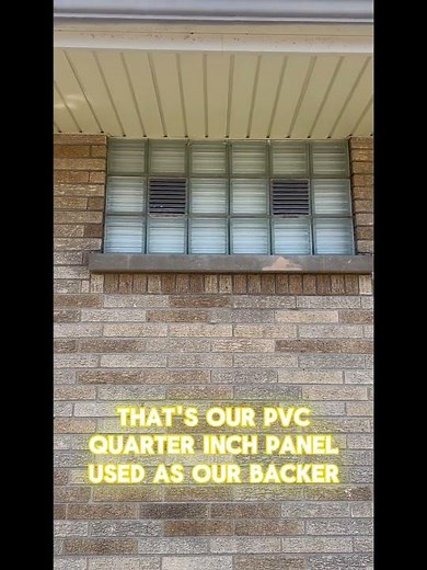 Easy Way to Cover a Glass Block Window | Bathroom Remodel Tip