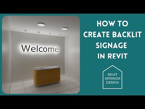 How to create Backlit Signage in Revit