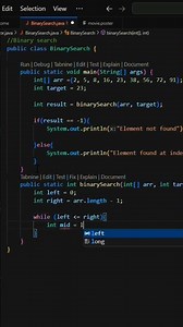 binary search in java #codingwithankita #coding #javalanguage #javaprogramming #viral #trending