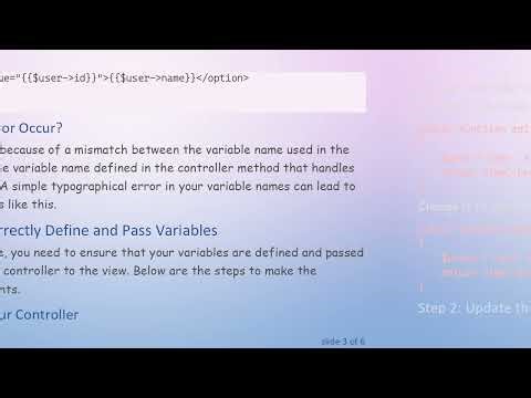 Solving "Undefined Variable: users" Error in Laravel Views