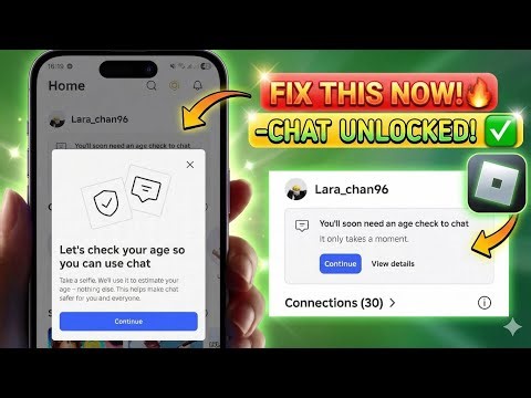 How to Fix Roblox 'Let's Check Your Age' Chat Error - No ID Needed