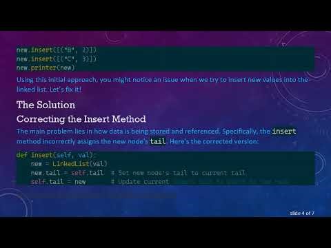 How to Use Python to Append Tuples in a LinkedList