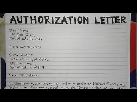 How To Write An Authorization Letter Step by Step Guide | Writing Practices