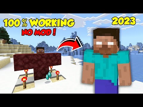 (NO MOD) How to summon Herobrine in Minecraft 2023 NEW!