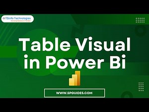 How to display data in Power BI Table Visual | Power BI Tutorials for Beginners | Microsoft Power BI