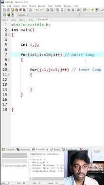 C Programming: for Loop Inside a for Loop – Nested Loop Demo! 🔁🔁