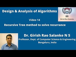 14 Recursive Tree method to Solve Recurrence