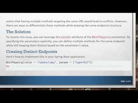 How to Handle Multiple Endpoints with the Same Path in Spring Boot Using @ RequestParam