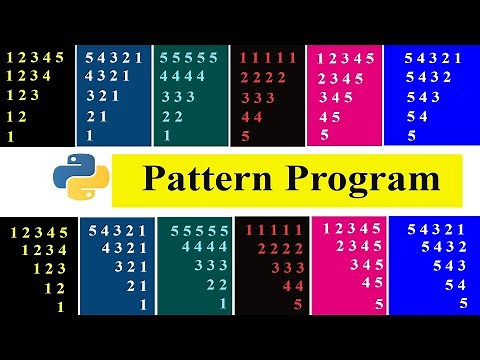 Number Pattern | Part 3 | Python Pattern Programs