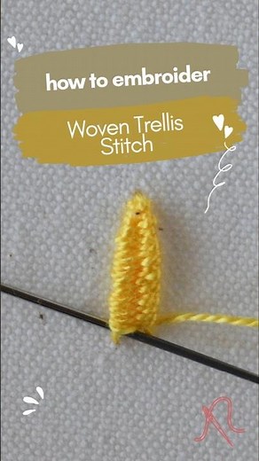 Woven Trellis Stitch in 30 Seconds