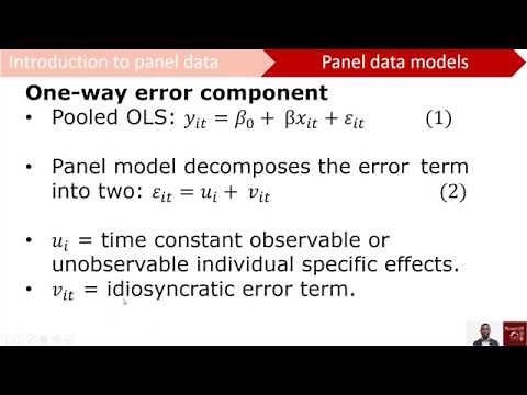 Panel Data (2): General Panel Data Model & First Difference Model