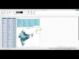 How to Create an Interactive Map Chart in Excel Using Slicer|Step-by-Step Tutorial #excel #exceltips