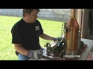 Vertical Steam Boiler & PM Research 6CI Steam Engine Demo