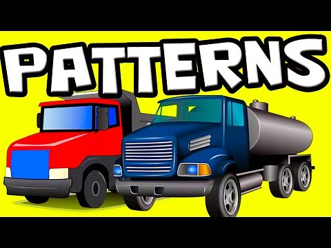 Learn PATTERNS for PRESCHOOLERS! | AB Patterns for Children with TRUCKS