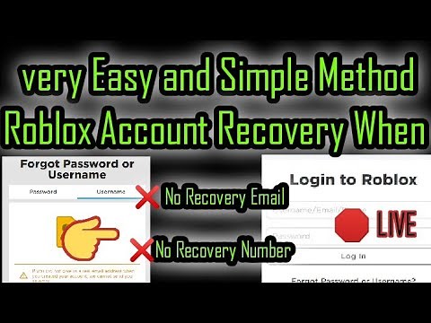 How to Recover Roblox Account without Email or Phone number | Roblox Account Recovery 2021