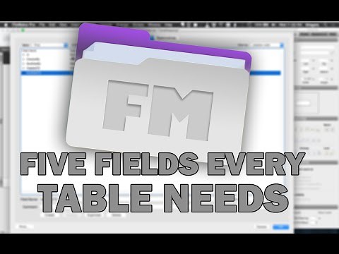 FileMaker Pro Tutorials | The Five Fields Every Table Needs