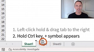 Is this the fastest way to make a duplicate copy of a worksheet tab in Excel? It's my favorite way, but leave a comment below if you use a different technique. This is a great tip to teach your co-workers (especially if you're in need of a high-five). 🙌😉 So feel free to share this video. Check out my article on 17 Excel Shortcuts for more tips like this. 👉https://www.excelcampus.com/tips/17-excel-shortcuts/ Thanks and have a great day! 😀 #excel #exceltips #excelcampus | Excel Campus