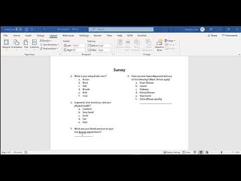 Setting up a survey codebook in Excel -- Tutorial