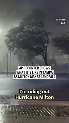 AP reporter shows Hurricane Milton arriving in Tampa