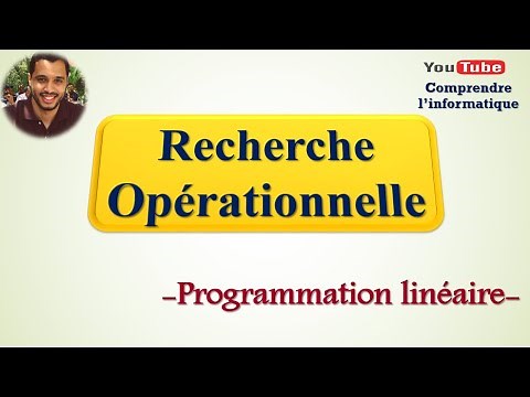 Recherche opérationnelle : Formulation d'un programme linéaire