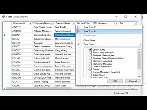 C# Tutorial - Advanced Filter DataGridView | FoxLearn