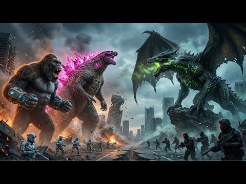 🔥 When Titans Wake: Godzilla & Kong vs The Black Dragon