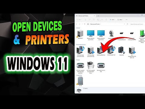 How to Open Devices and Printers in Windows 11 Like Windows 10