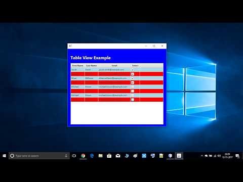 Adding CheckBox in tableView cell | JavaFX TableView Tutorial