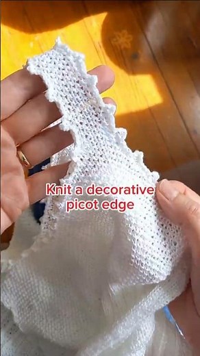 Decorative picot trim | Step by step tutorial