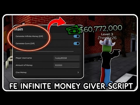 [ FE ] Infinite Money Giver Script - ROBLOX SCRIPTS - Generate Infinite Money and Guns