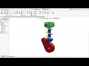 SolidWorks motion study | Cam Follower in solidworks