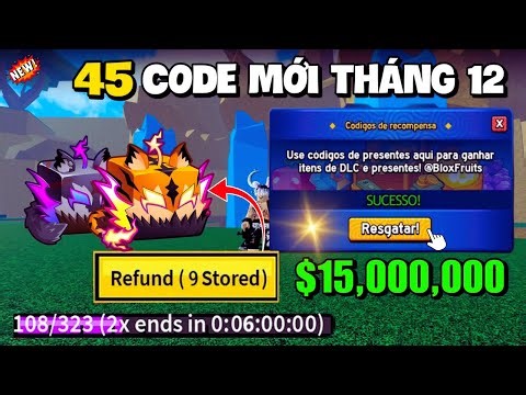 45 New Codes for X2 EXP & Stat Reset in Blox Fruits | December Update + Free Tiger Event | Roblox