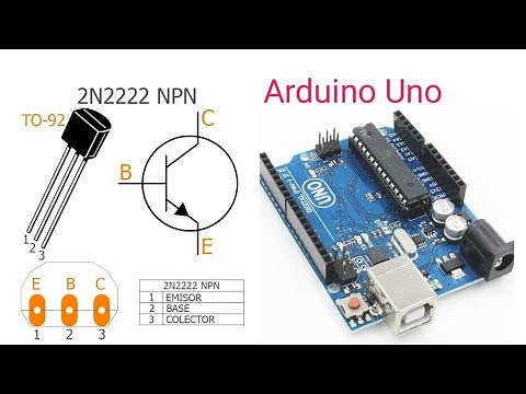 What is 2N2222 npn transistor using with Arduino Uno