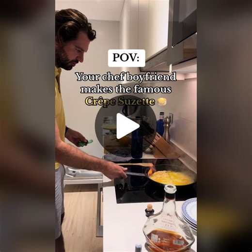 Crêpe Suzette Recipe Made by Chef Boyfriend | Delicious Cooking Video